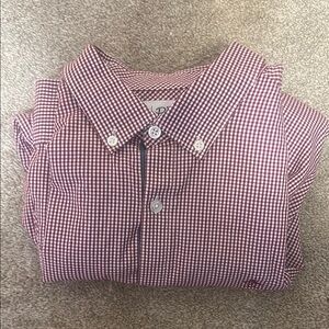 Original Penguin Red and White Casual Button Down Shirt